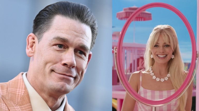 John Cena e Margot Robbie in Barbie